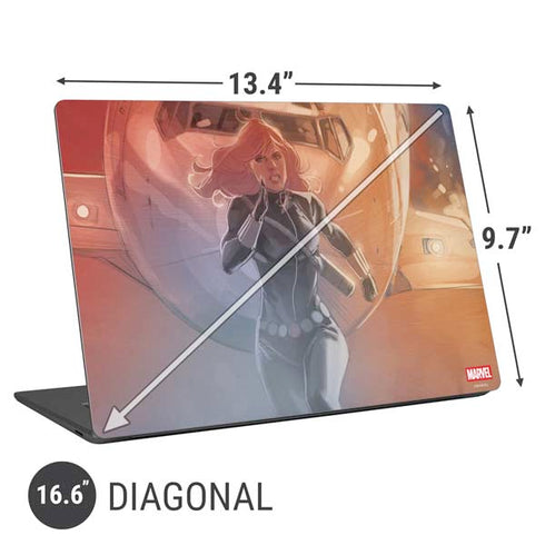 Marvel Black Widow Running Universal Laptop 16.6in (13.4 x 9.7in) Skin
